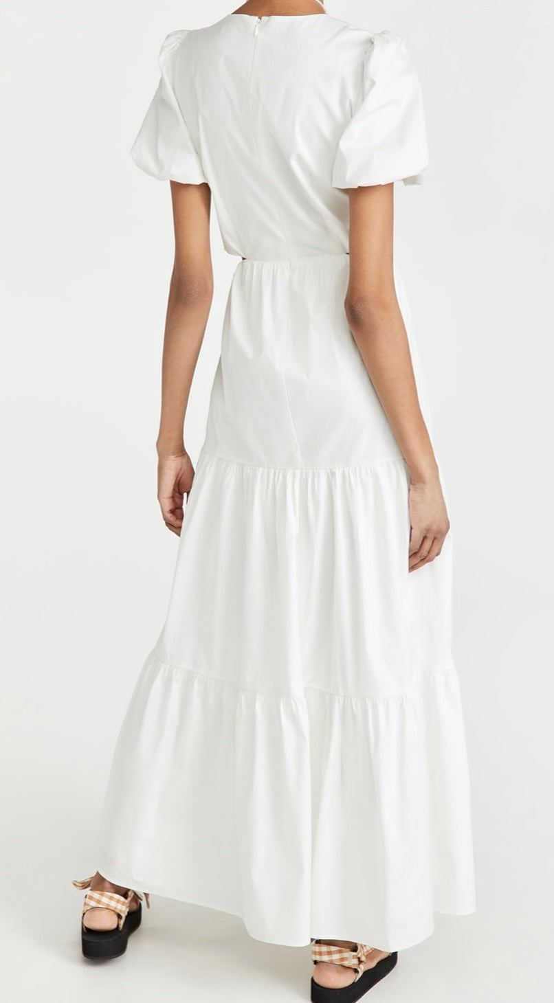 WAYF
Plaza Cut Out Tiered Maxi Dress