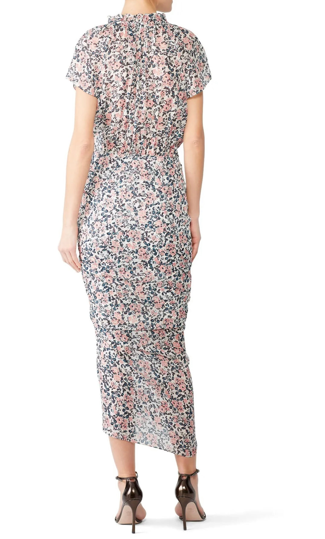 VERONICA BEARD pink/blue floral sleeveless dress