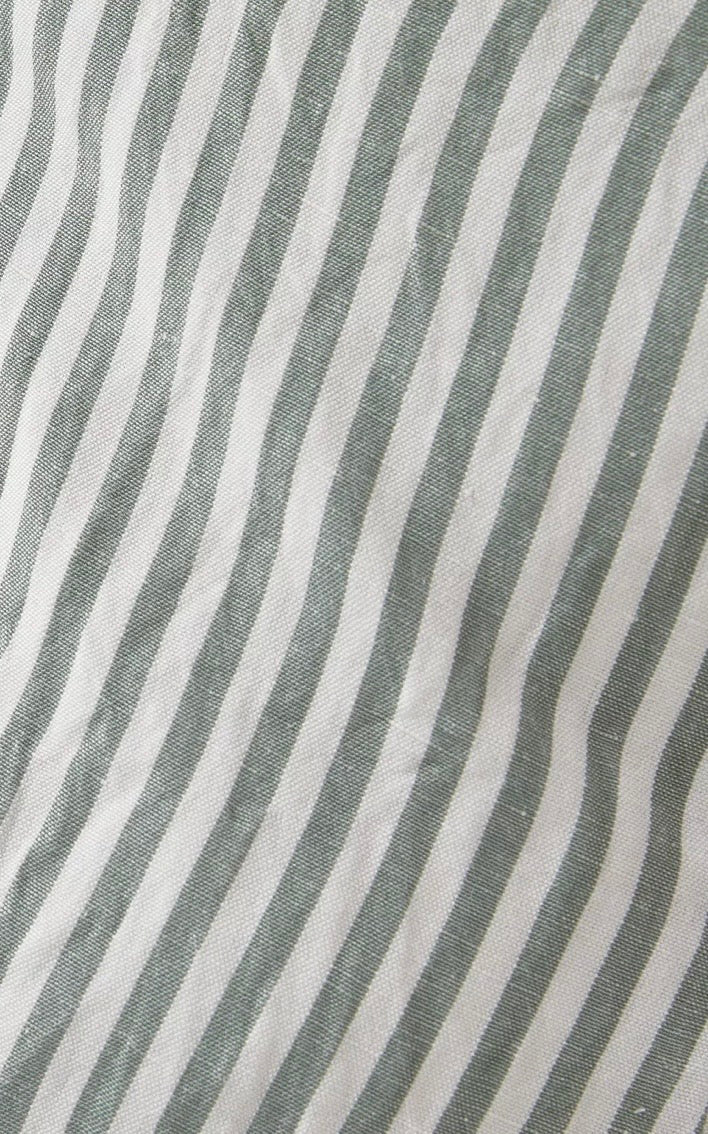 POSSE white/green stripe dress