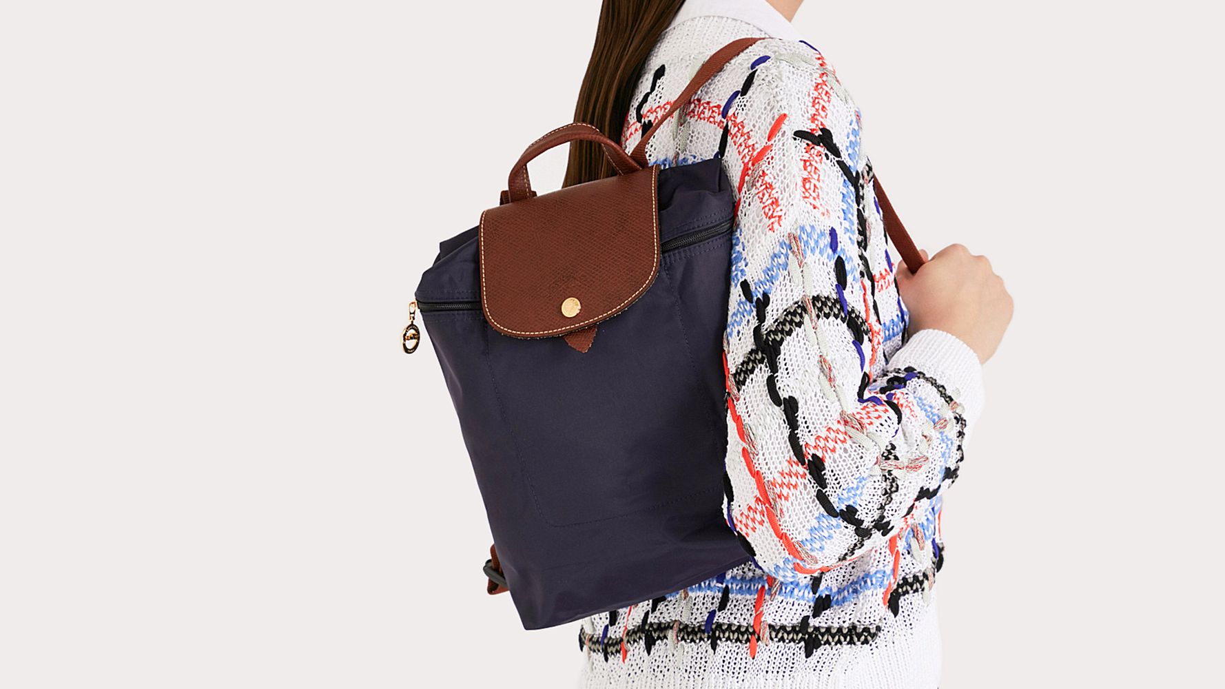LONGCHAMP navy backpack