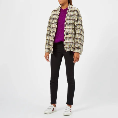 ISABEL MARANT purple mohair crewneck sweater