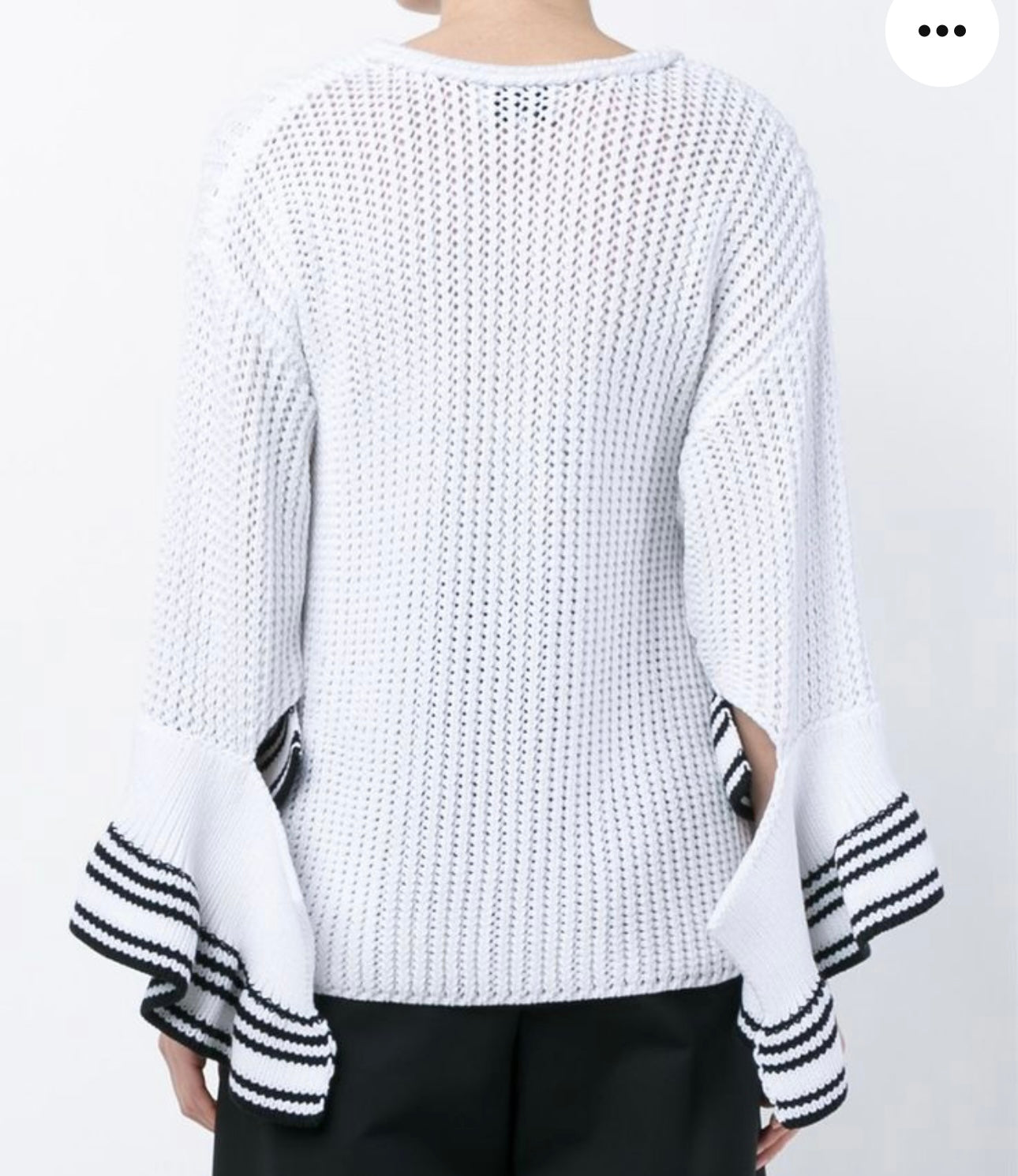 3.1 Phillip Lim - Crochet Bell-Sleeved Sweater