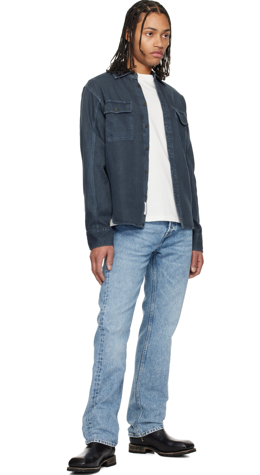 RAG & BONE featherweight denim shirt in Minna