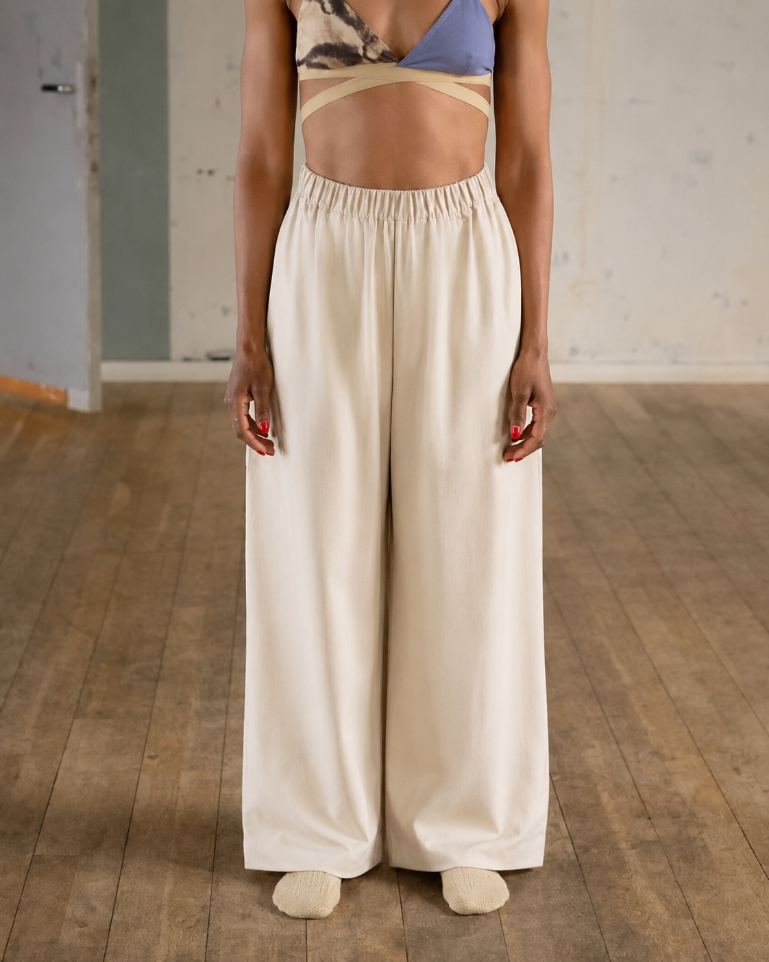BASERANGE CLAUDE WHITE PANTS