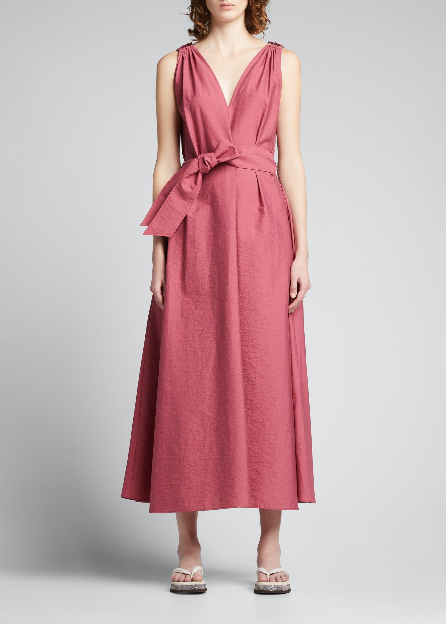 Brunello Cucinelli Dress with Monili Shoulder