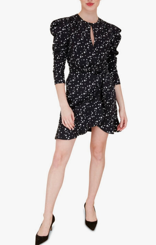 Jonathan Simkai Star Print Belted Dress