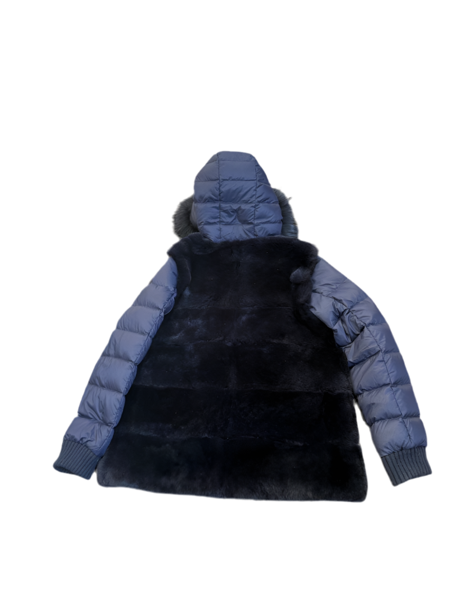 UNKNOWN BRAND -  Fur Jacket with Hood