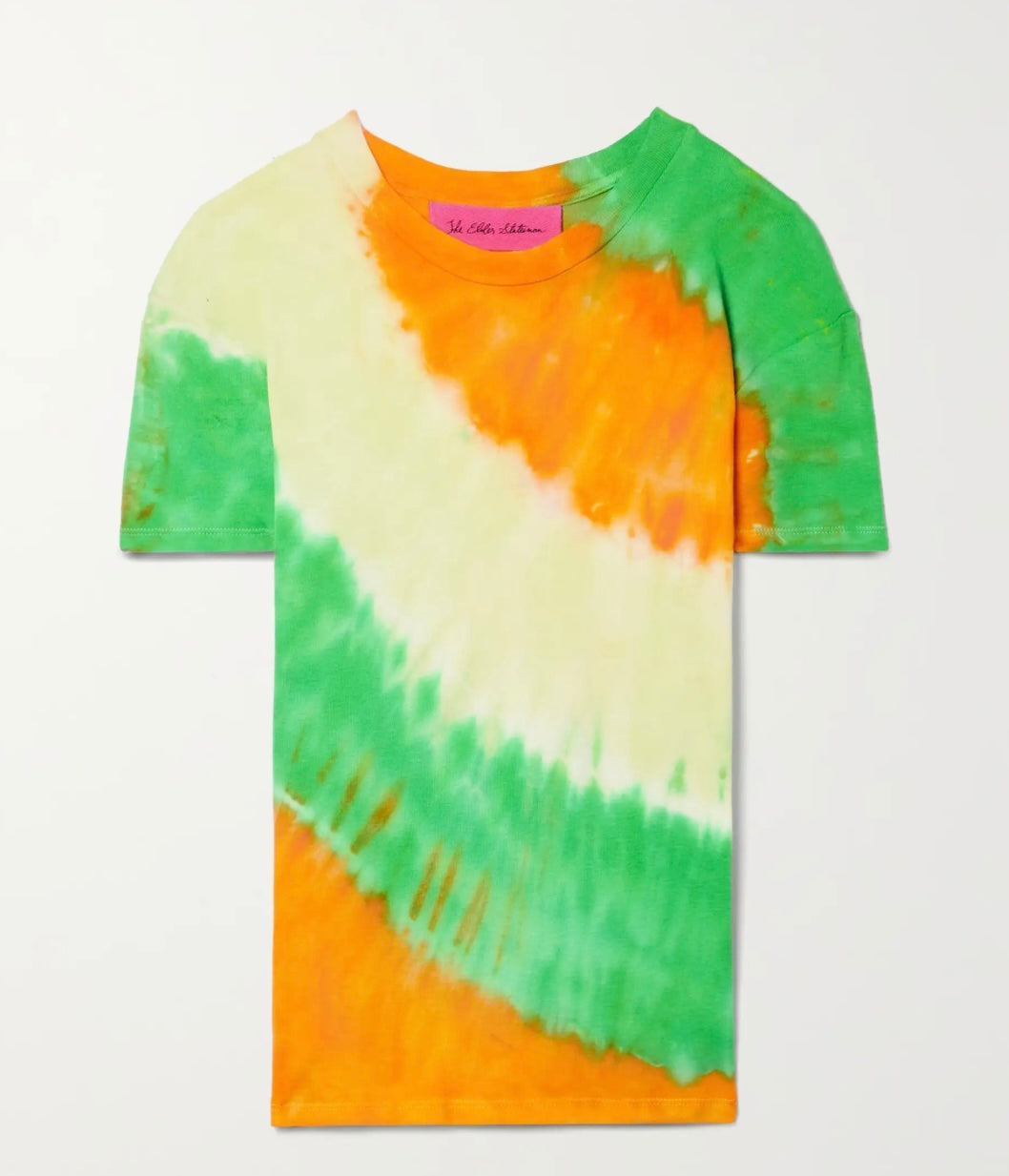 The Elder Statesman - TRI VOID TIE-DYED COTTON AND CASHMERE-BLEND JERSEY T-SHIRT IN GREEN