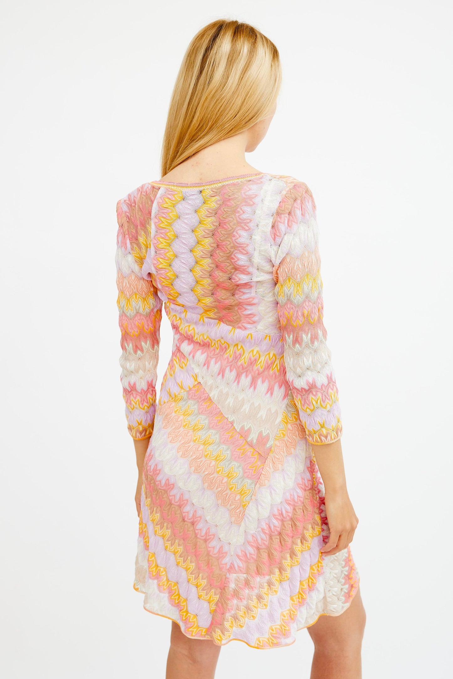 Missoni Pink Orange Dress with Slip