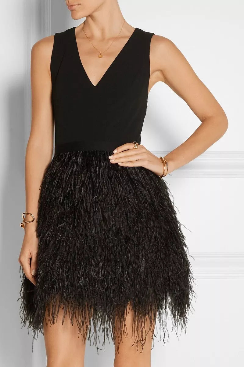 Alice & Olivia Mini Feather Dress