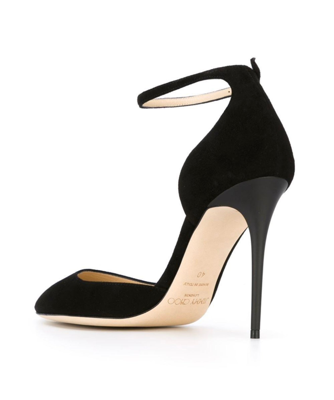 Jimmy CHOO - Lucy Half D’Orsay Ankle Strap Pumps