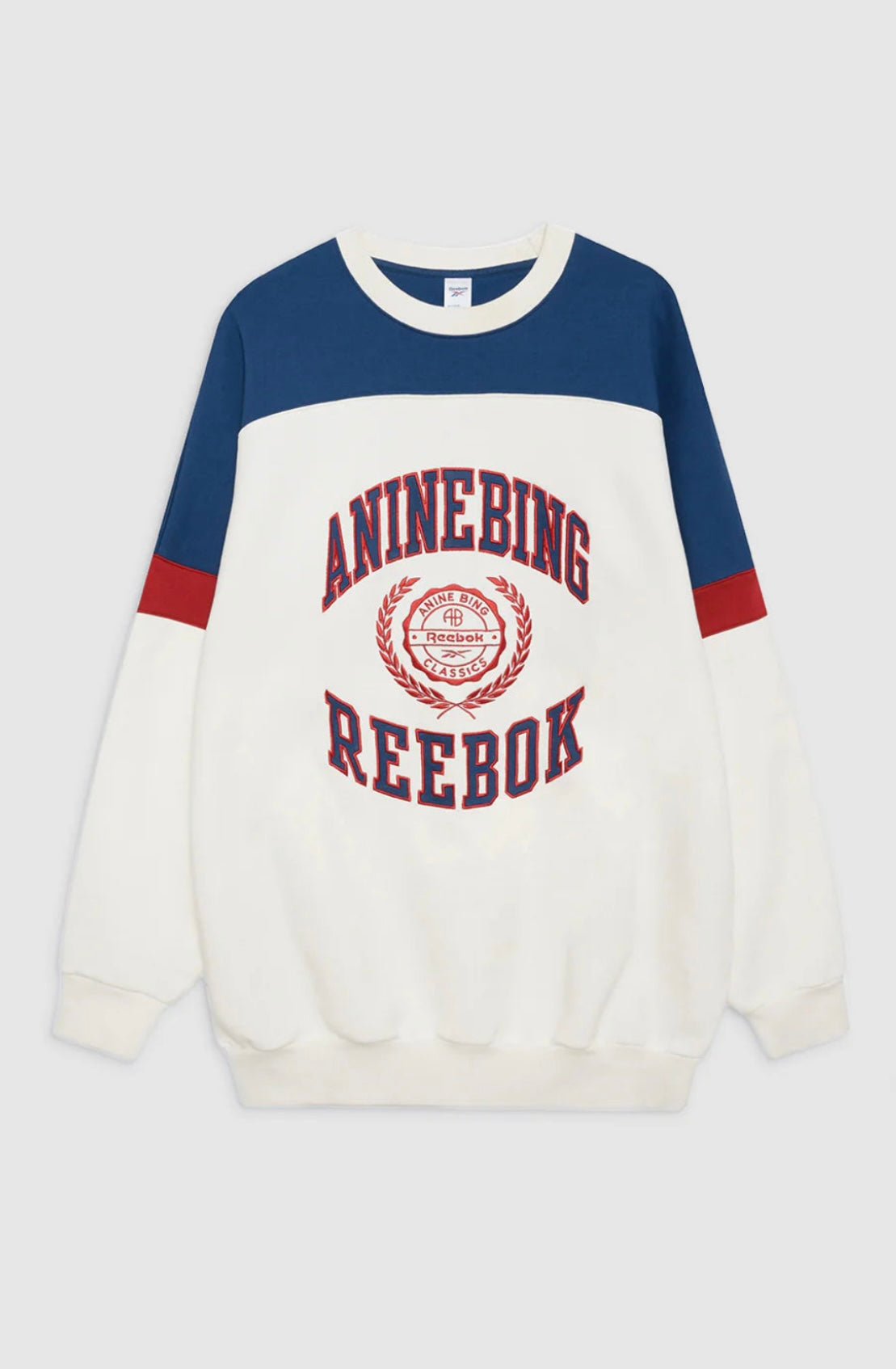 Reebok X Anine Bing Oversize Crewneck Sweatshirt - Chalk