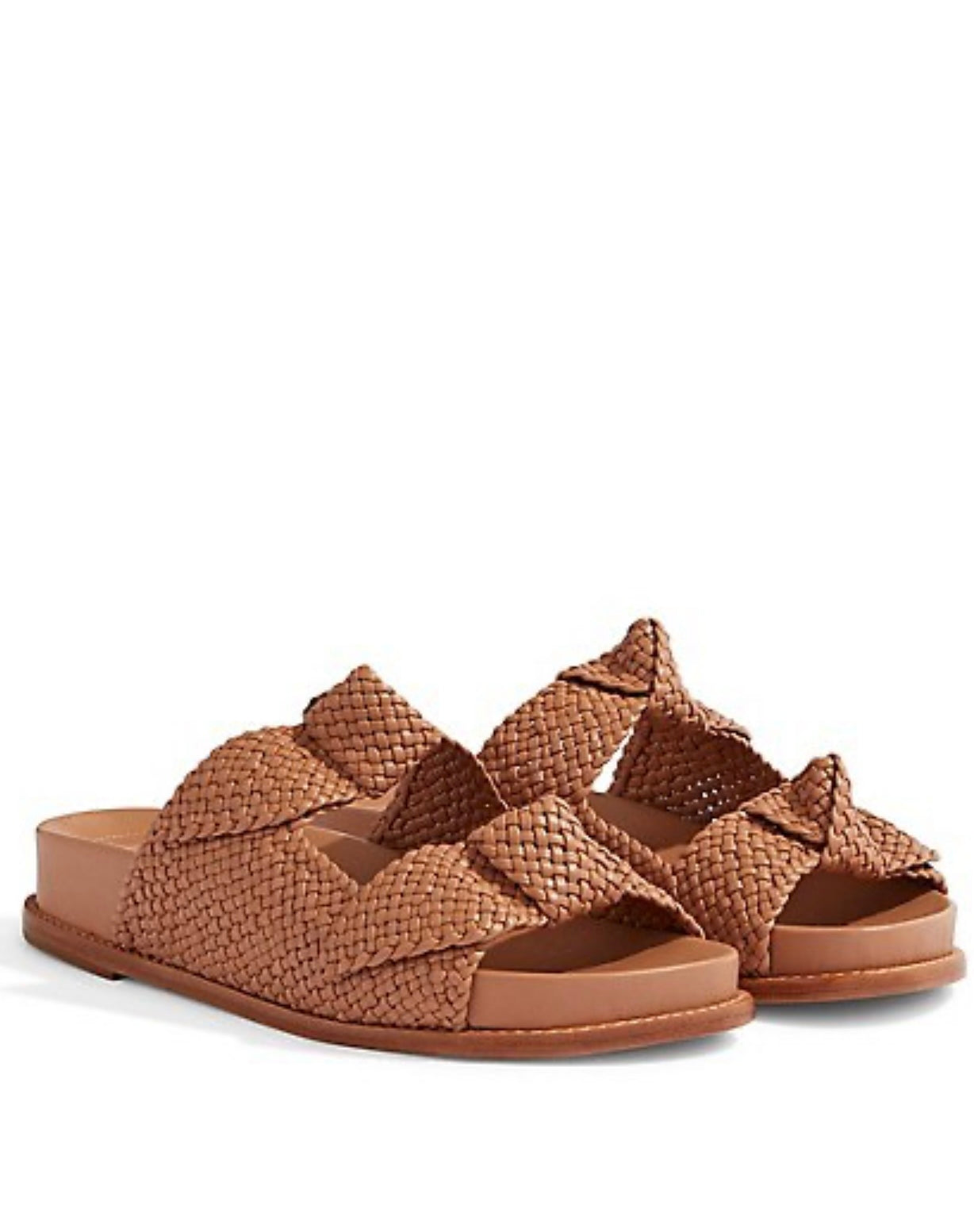 Alexandre Birman - 

Clara Braided Leather Platform Sandals