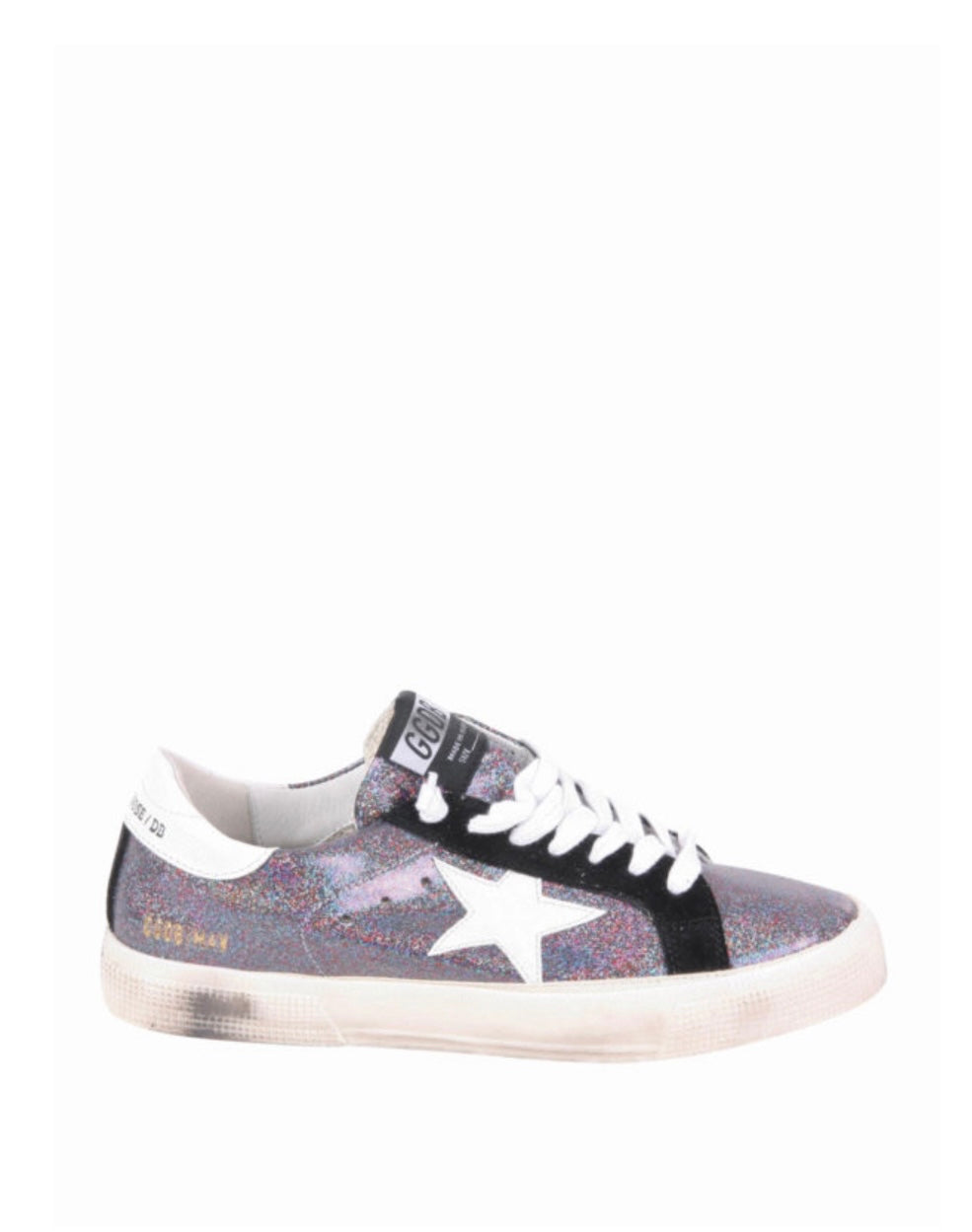 GOLDEN GOOSE
May shimmering glitter sneakers