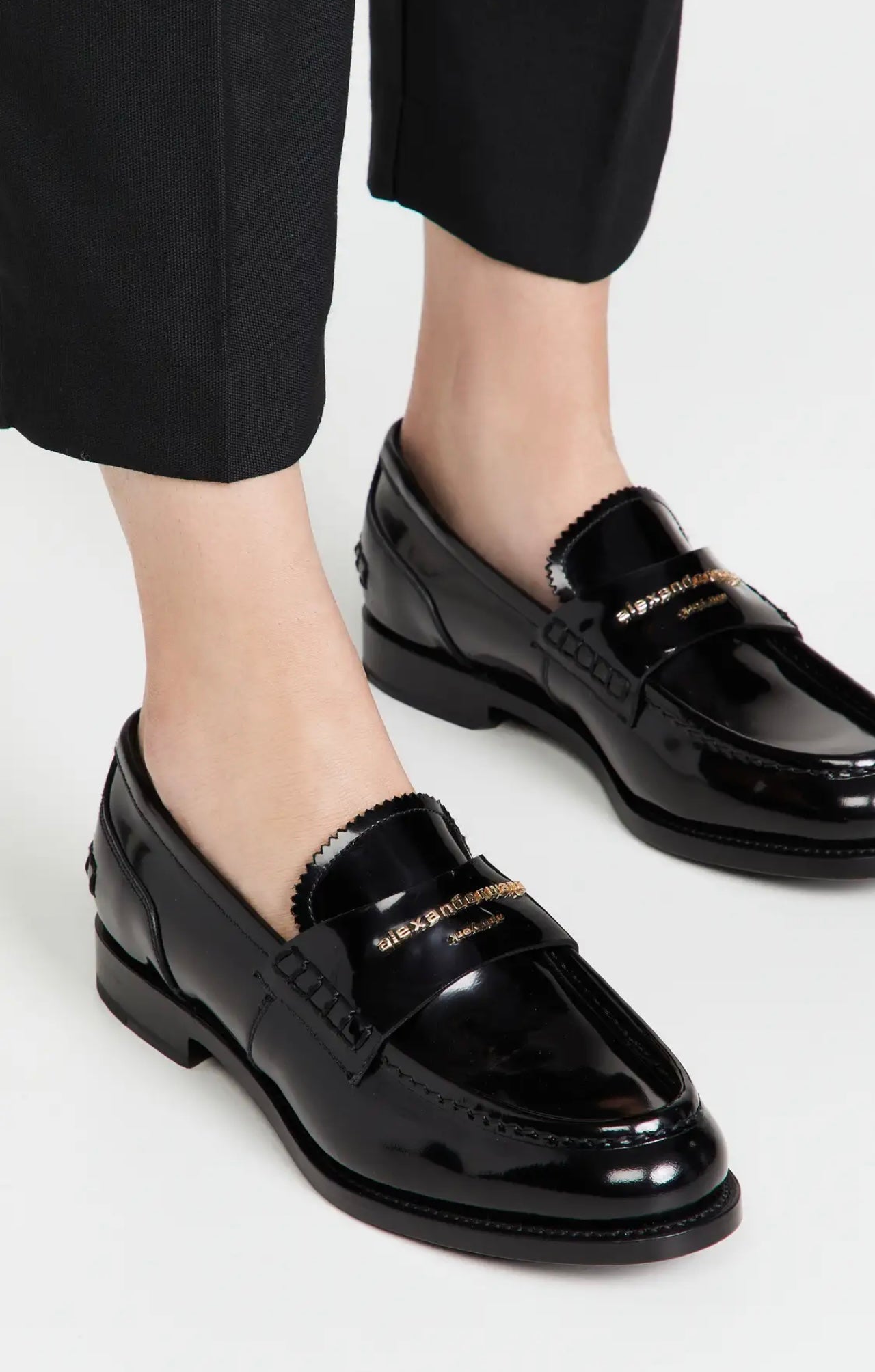 Alexander Wang
Carter Logo Letters Loafers