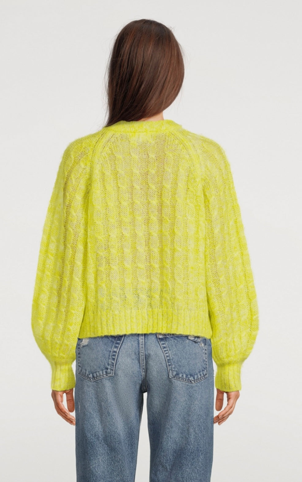 GANNI
Relaxed Cable-Knit Cardigan