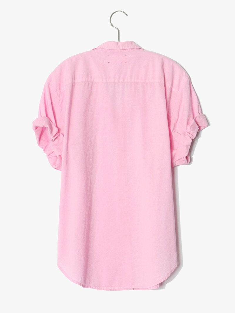 XIRENA pink button up tshirt