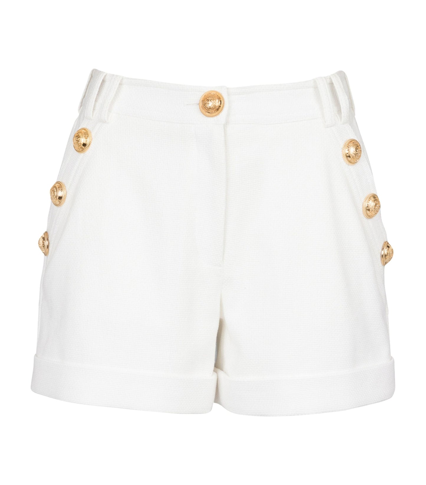 BALMAIN cotton shorts with buttons