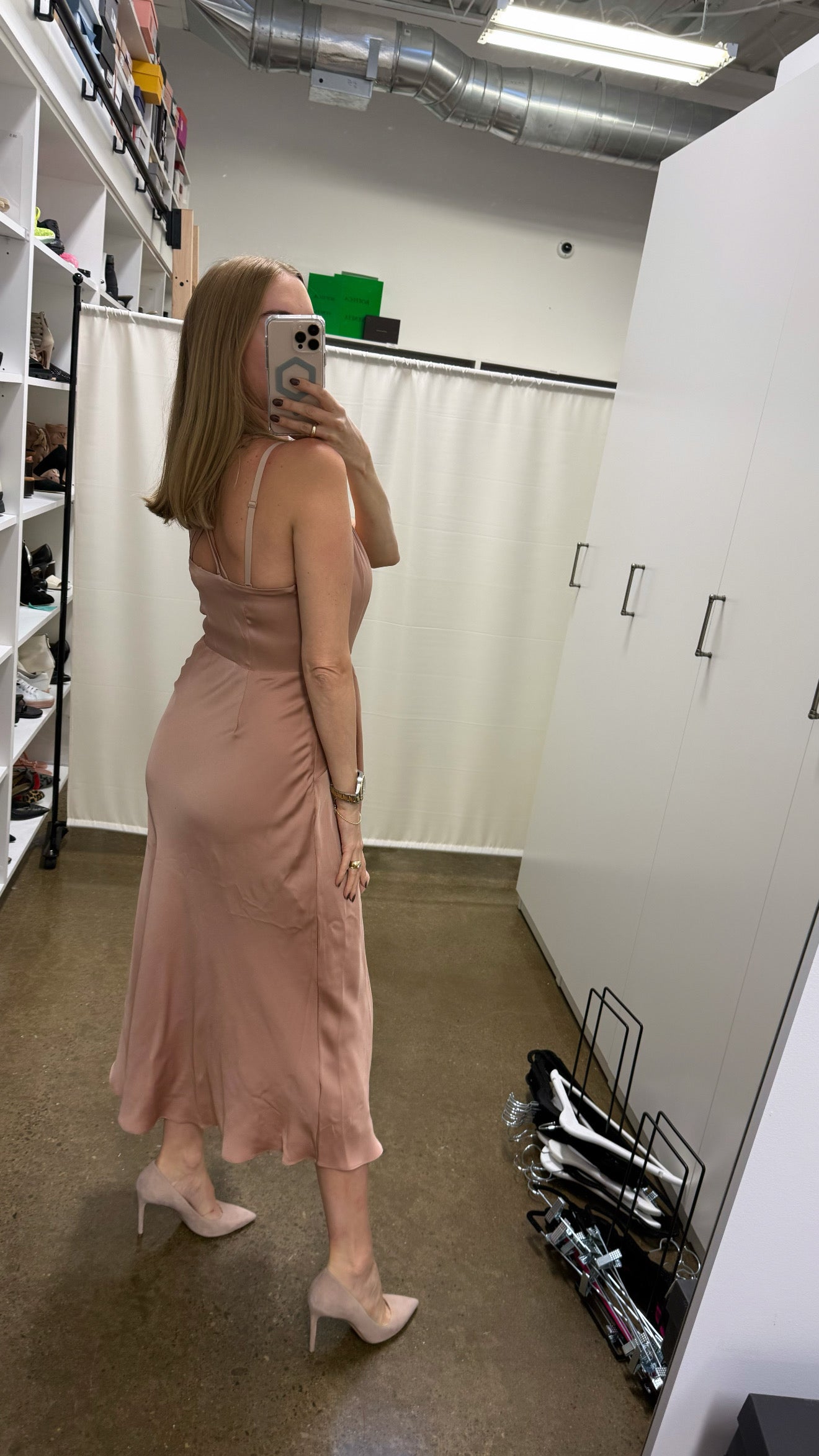 Intermix- Rose Pink Satin Dress