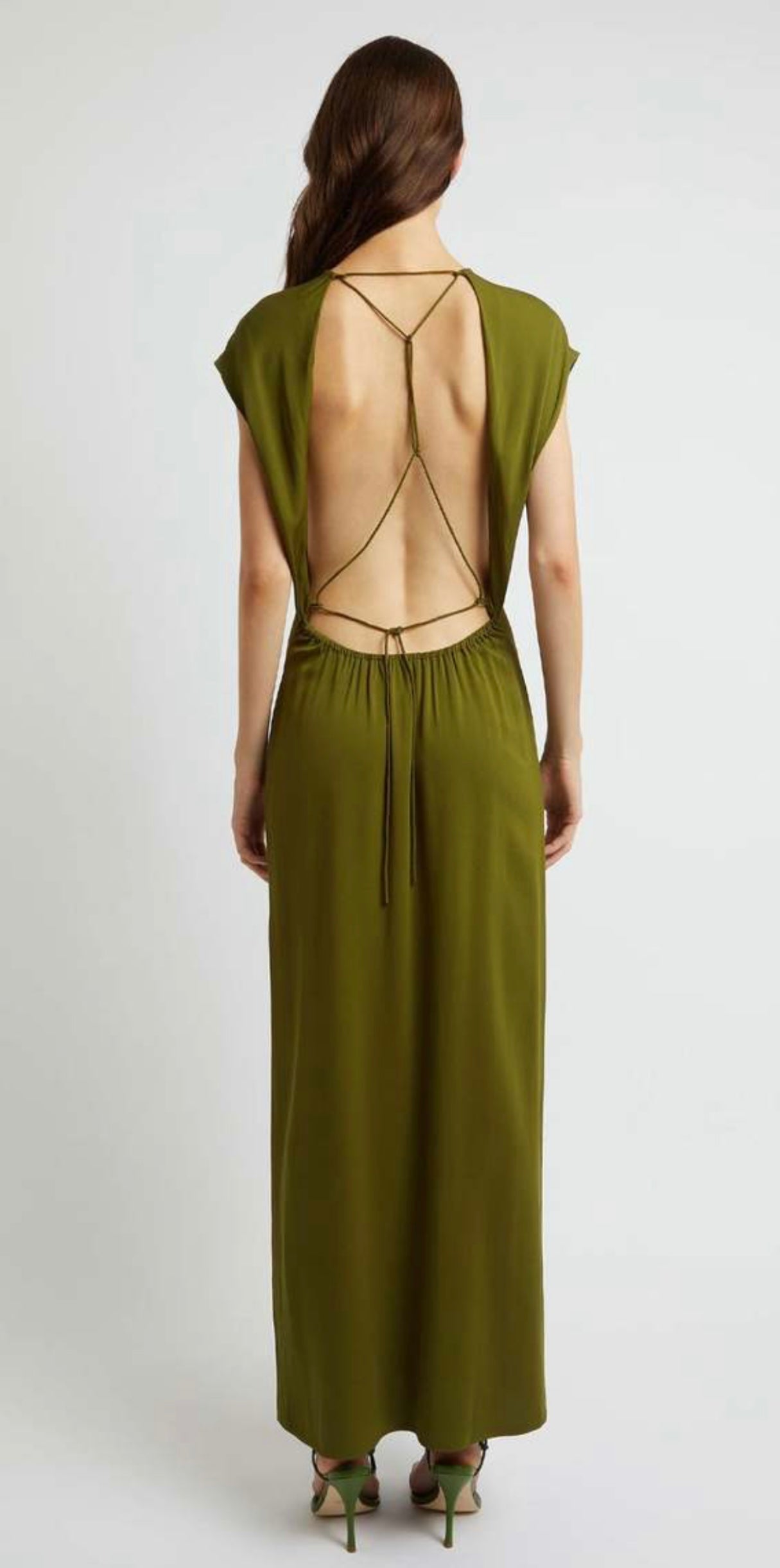 CHRISTOPHER ESBER AULENTI COLUMN SHIRT DRESS - MOSS