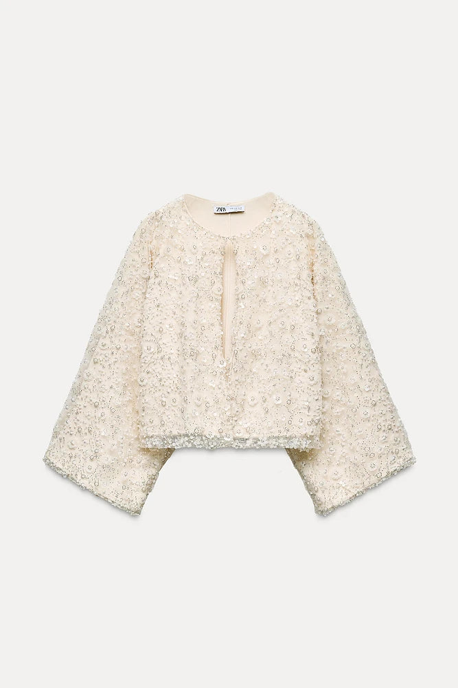 ZARA beaded sequin jacket