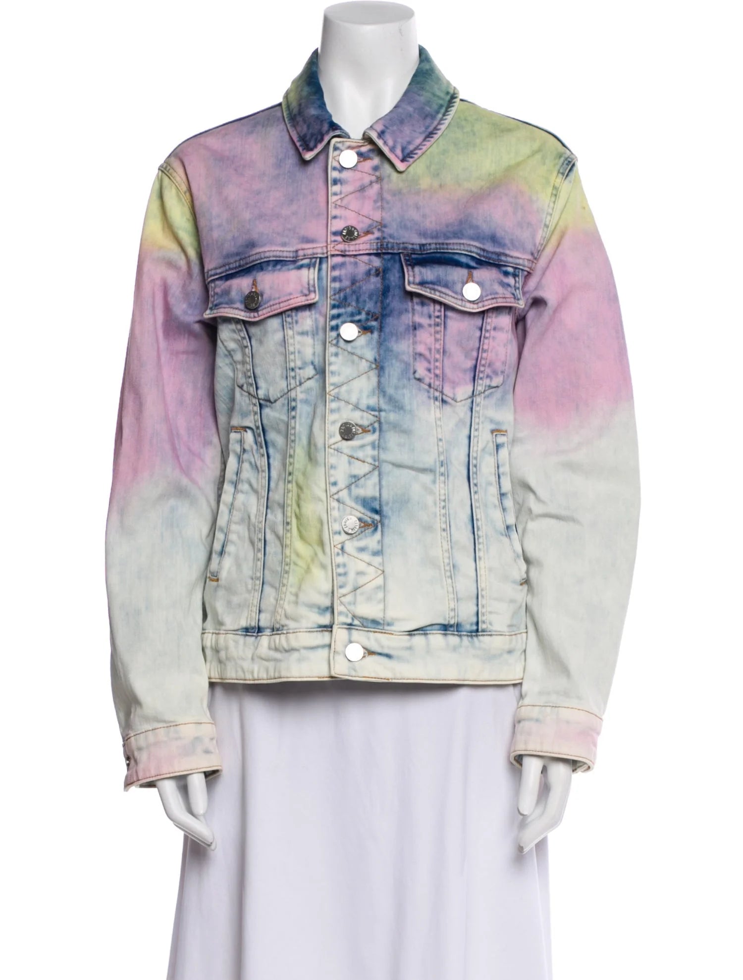 ZADIG & VOLTAIRE tie dye jean jacket