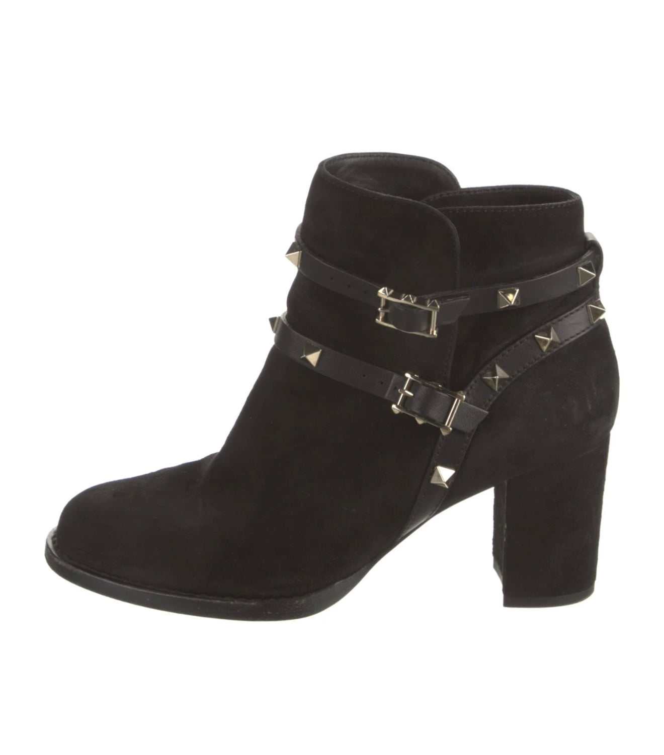 Valentino - Rock stud suede booties