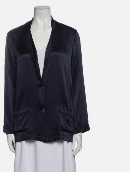 Xirena Jules Charmeuse Lounge Blazer midnight