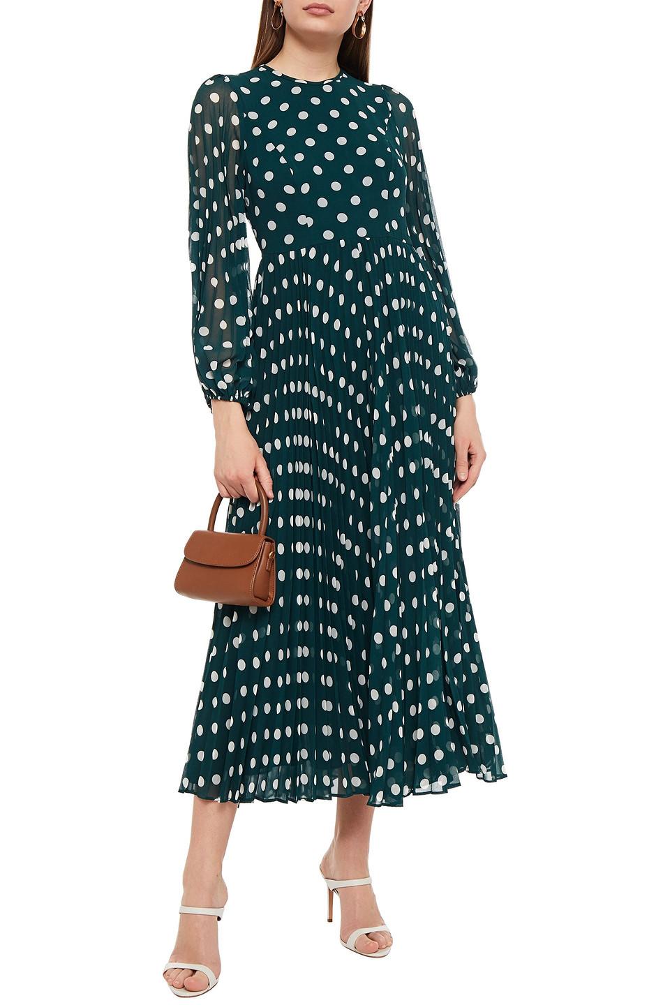 ZIMMERMANN green polka dot dress