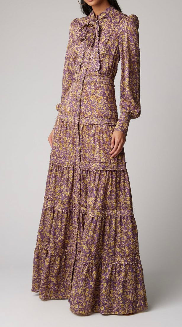 Alexis Floral Print Maxi Dress