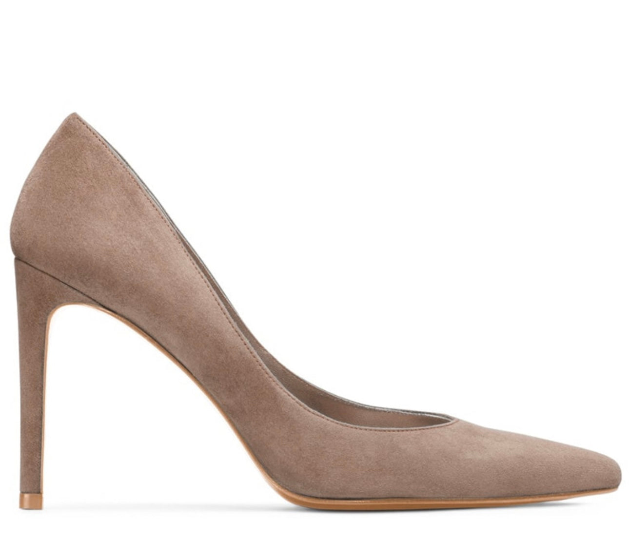 STUART WEITZMAN - LEGEND SUEDE PUMP IN BLUSH PINK