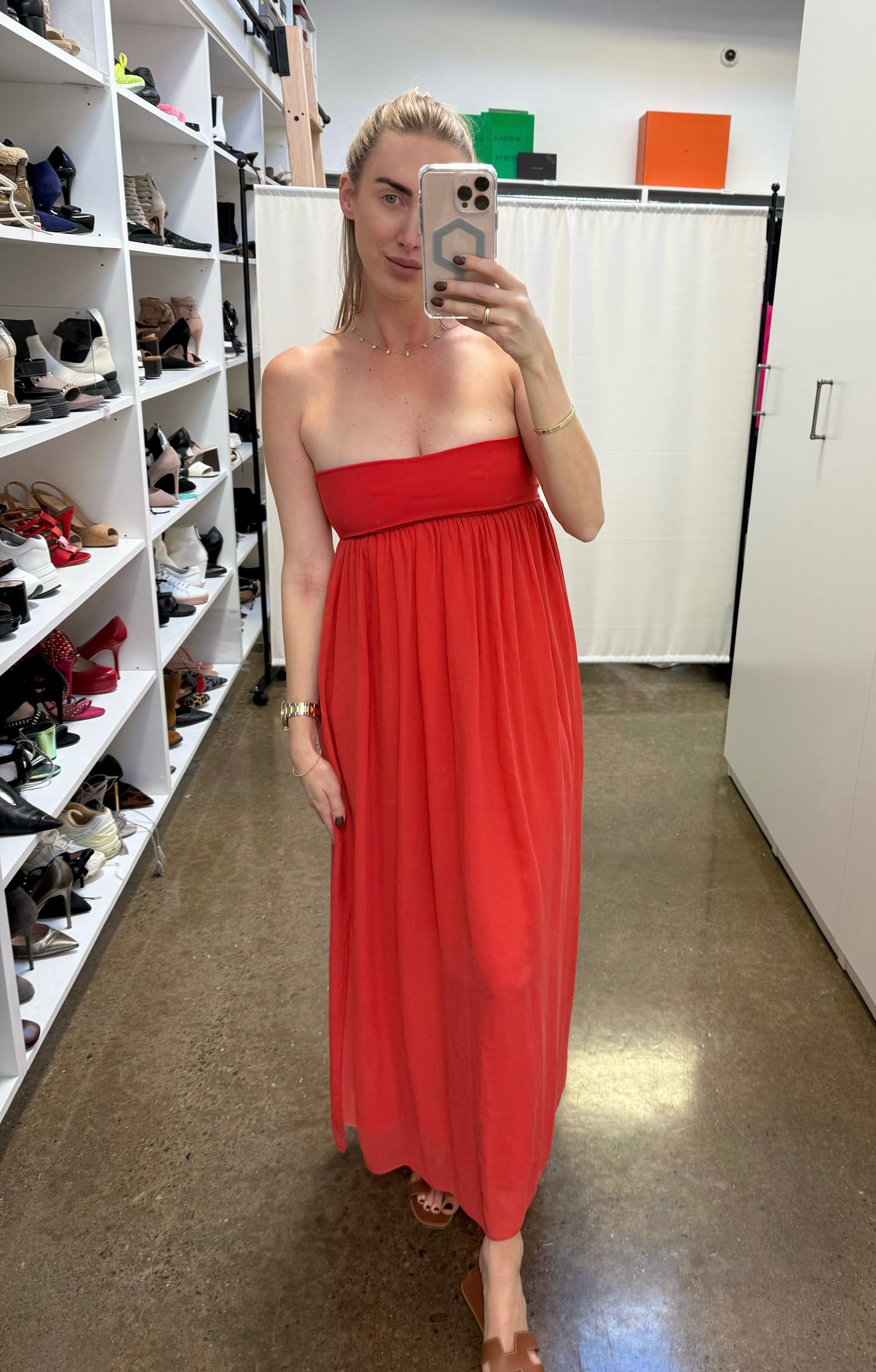 Shan - Coral Maxi Dress