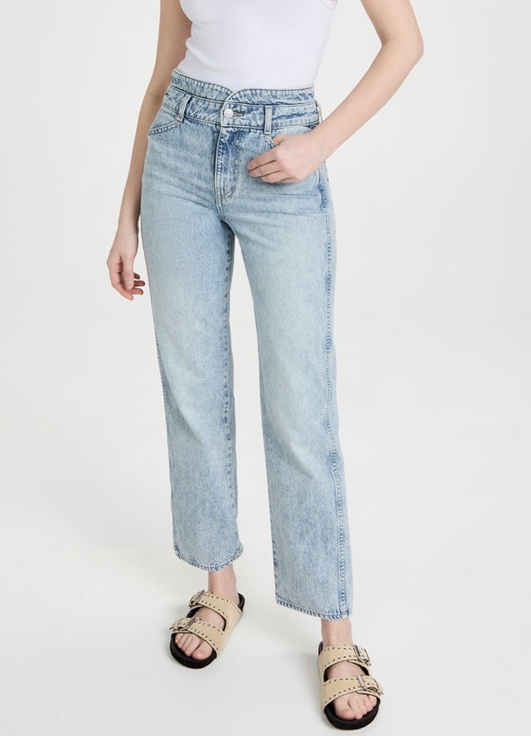 VERONICA BEARD Blake classic straight high rise jeans
