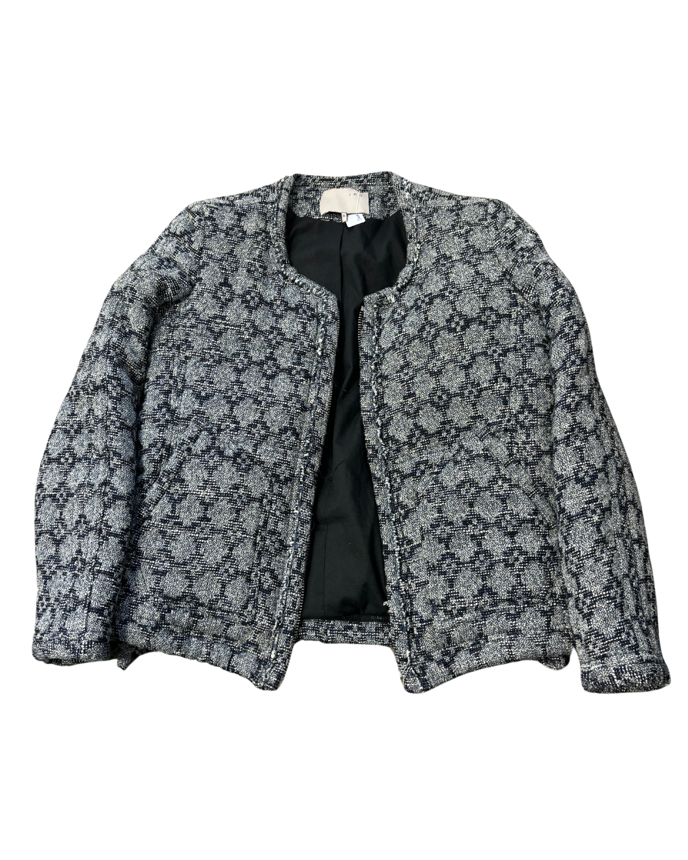 IRO grey,blue padded jacket