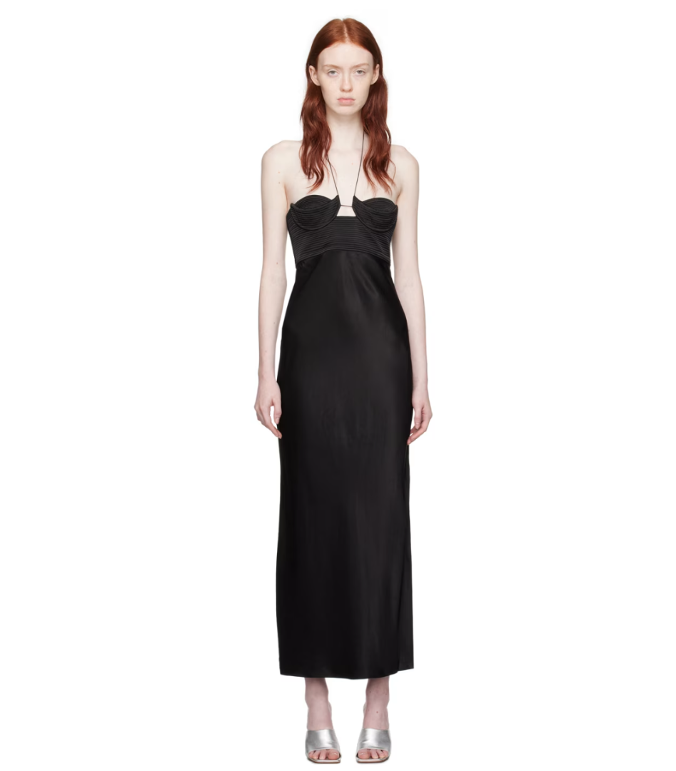 Anna October Black Sarah Midi Dress