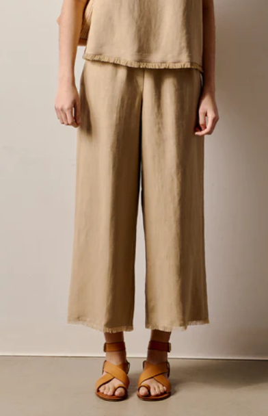 Antonelli Tropea Wide Leg Linen Pant