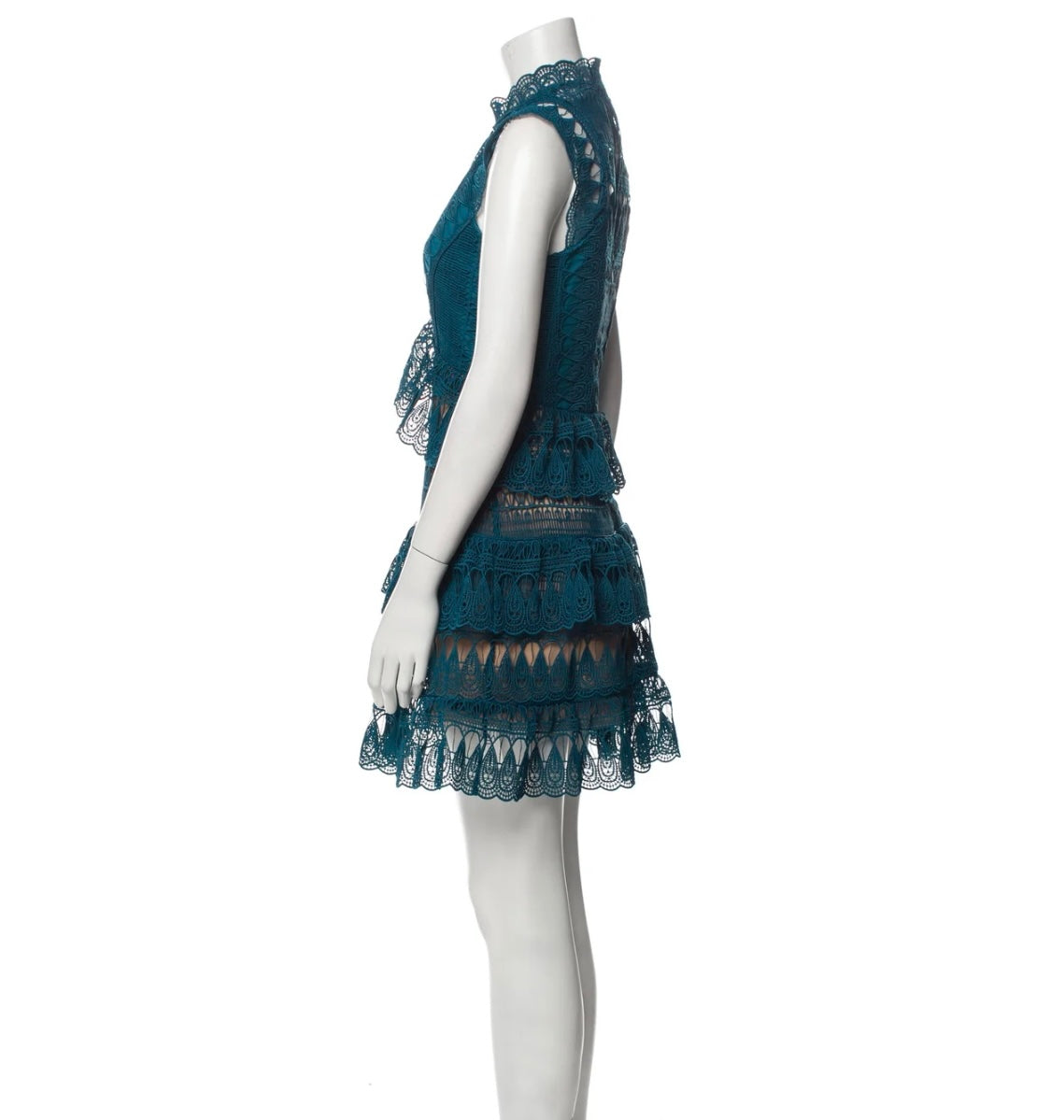 Self-Portrait
Lace Pattern Mini Dress
