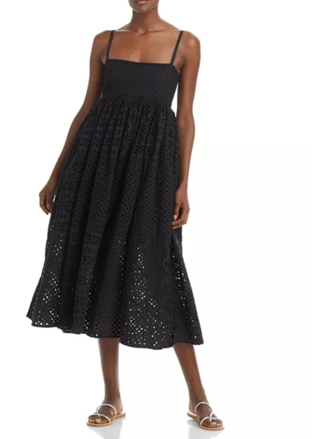 RHODE
Saachi Eyelet Midi Dress