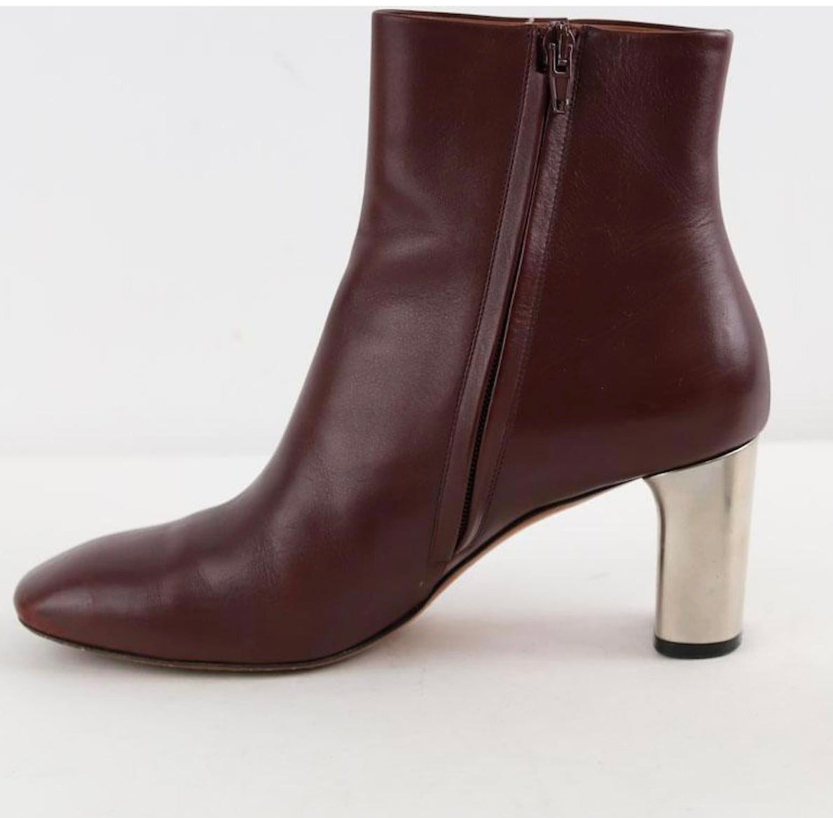 Celine - Burgundy Ankle Boots