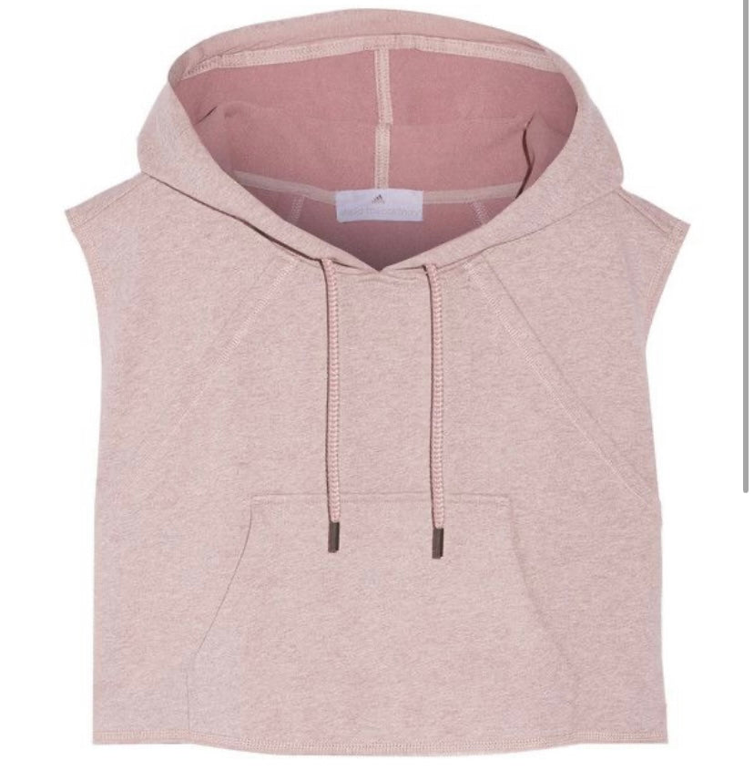 Adidas X Stella McCartney Cropped Sleeveless Hoodie