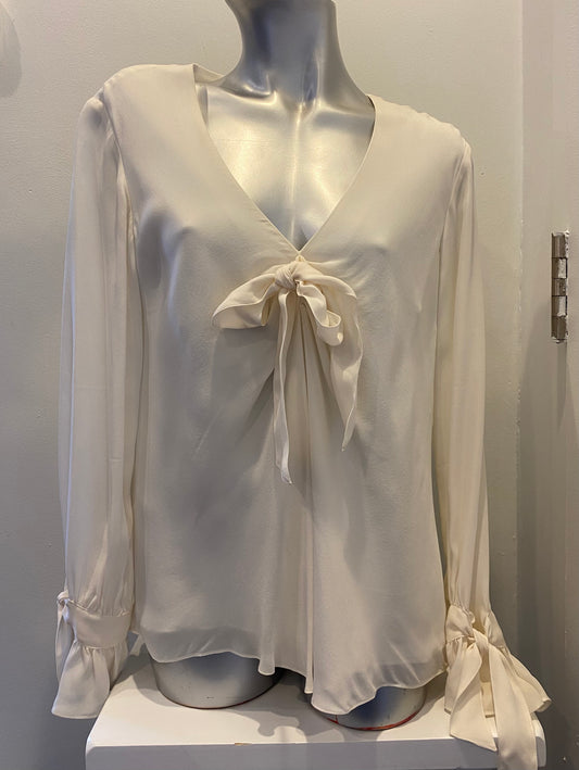 Cinq A Sept Bow Blouse