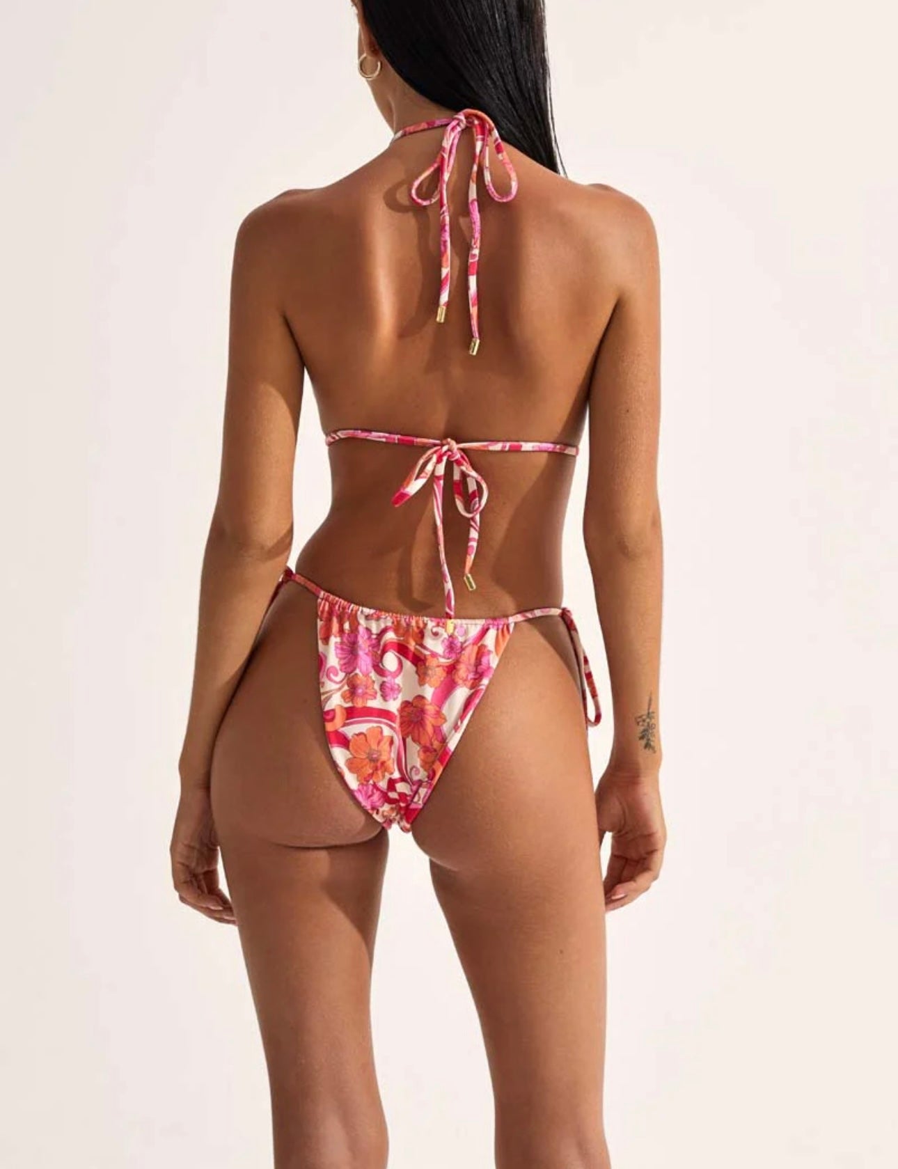 CIN CIN - 'ISLE' HOOP TOP & 'MARINA' GATHERED BOTTOMS & SARONG - ULTRAVIOLET