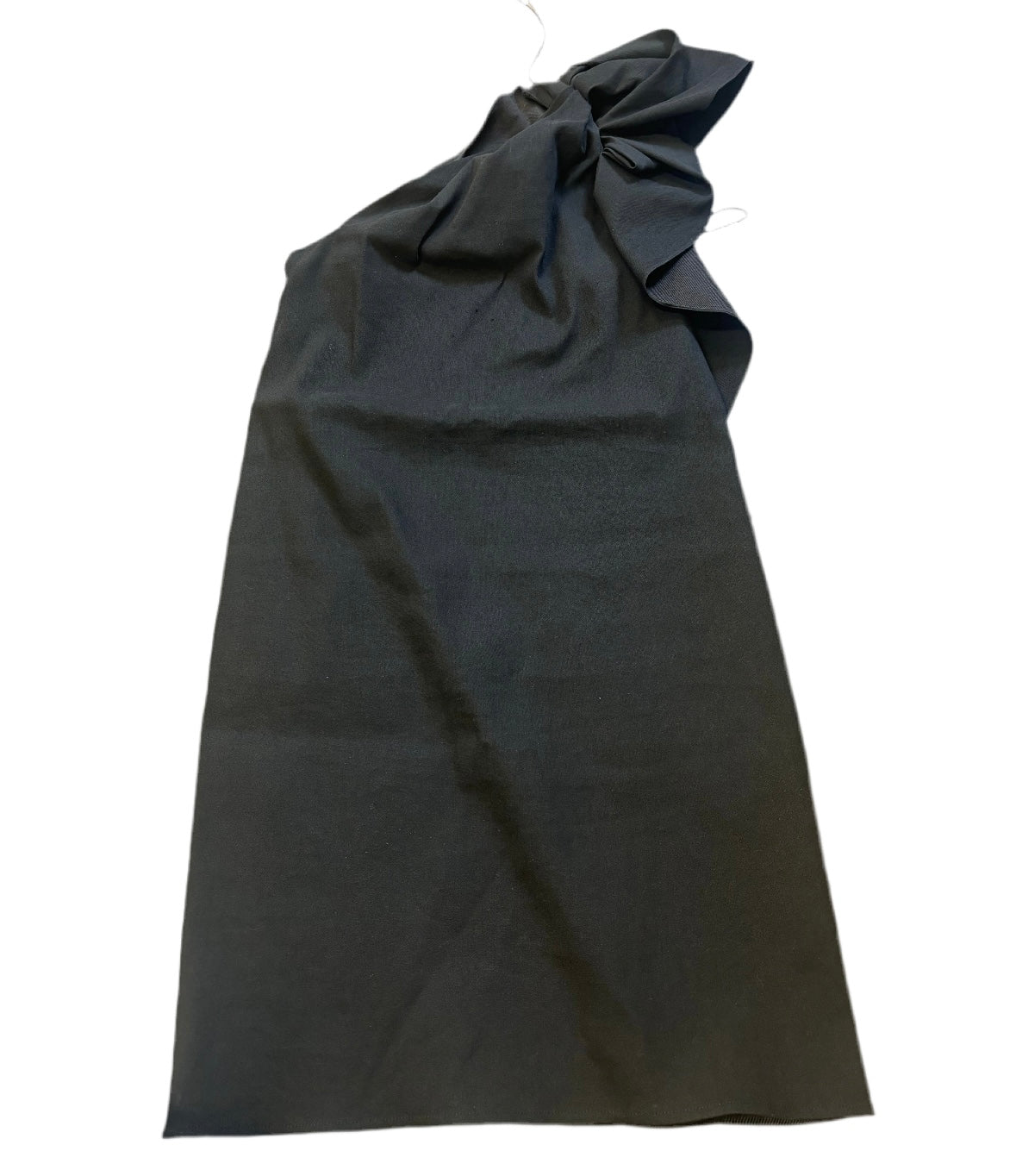 LANVIN black asymmetrical dress