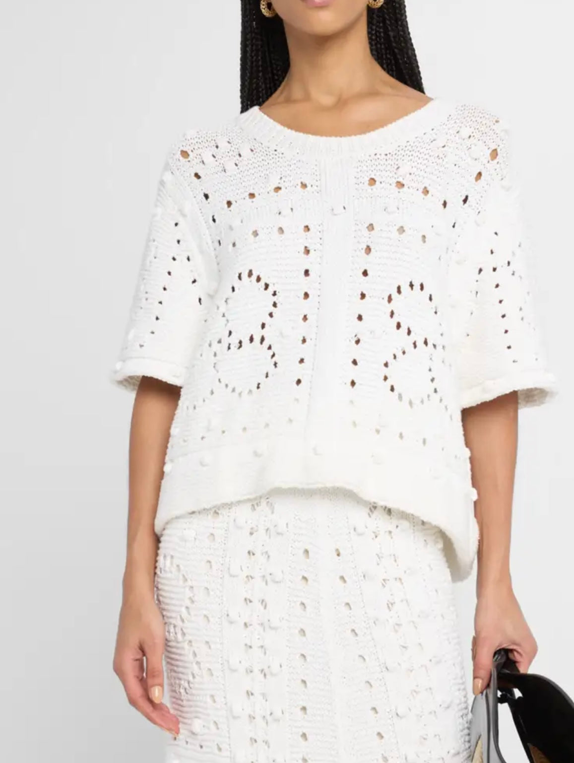 Dorothee Schumacher Cotton-Blend Top in White