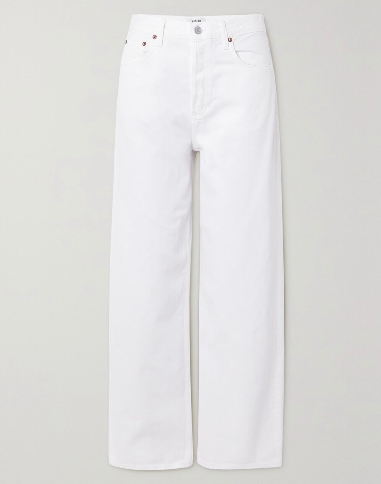 AGOLDE - LOW SLUNG BAGGY JEANS IN WHITE