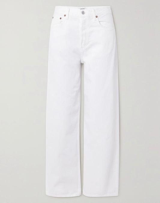 AGOLDE - LOW SLUNG BAGGY JEANS IN WHITE