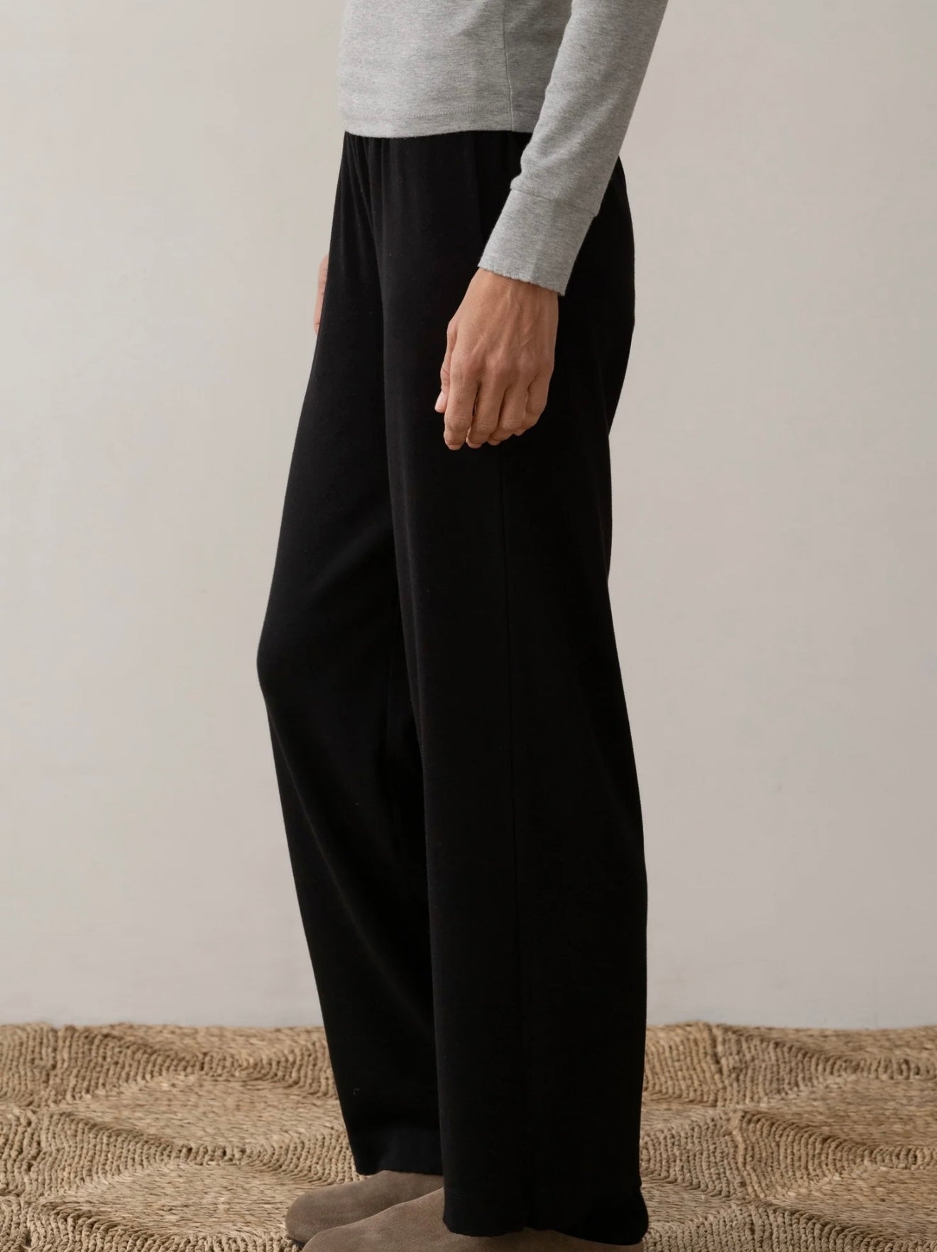 Donni The Baby Rib Scallop Pant, S