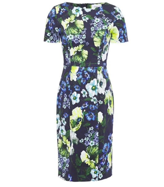 ERDEM 
Joyce Floral-Print Stretch-Cotton Dress