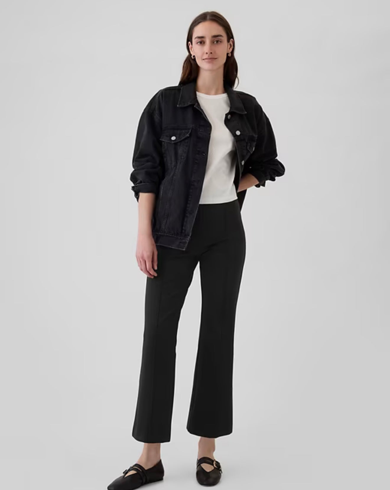 GAP - High Rise Double Knit Crop Kick Pants