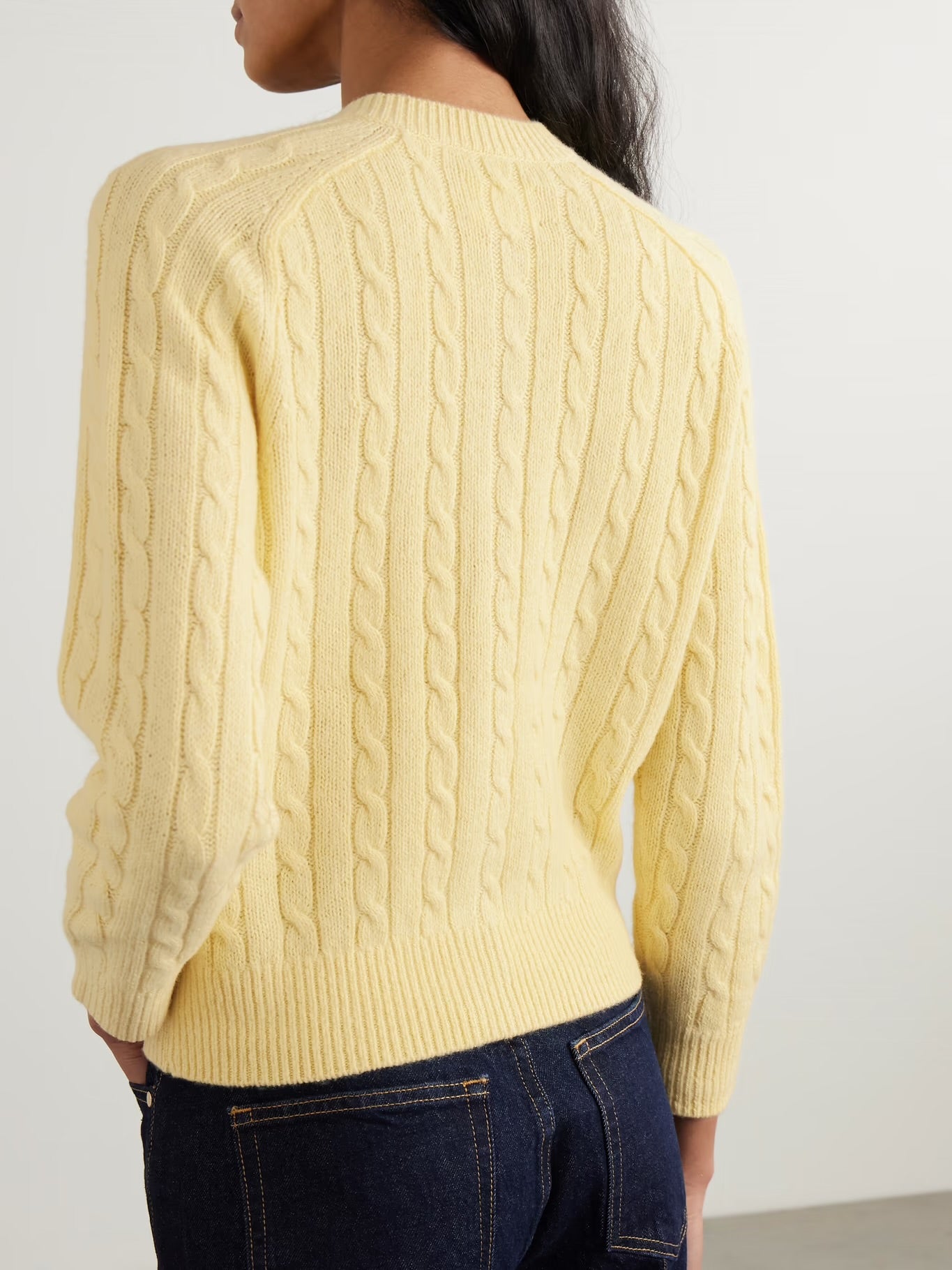 DOEN light yellow knit cardigan